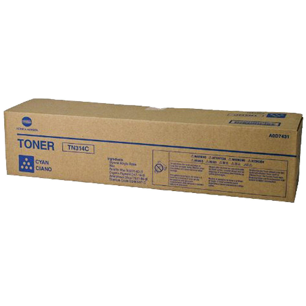 Konica Minolta TN314C A0D7431 Original Cyan Toner Cartridge