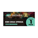 Compatible HP 202A CF502A Yellow Toner Cartridge - Eco-Saver