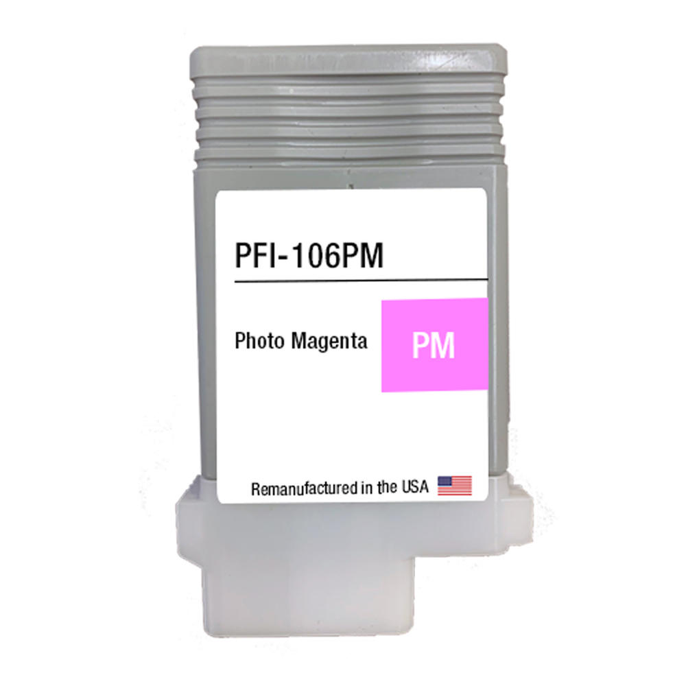 Canon PFI-106PM Remanufactured Photo Magenta Ink Cartridge (6626B001AA)