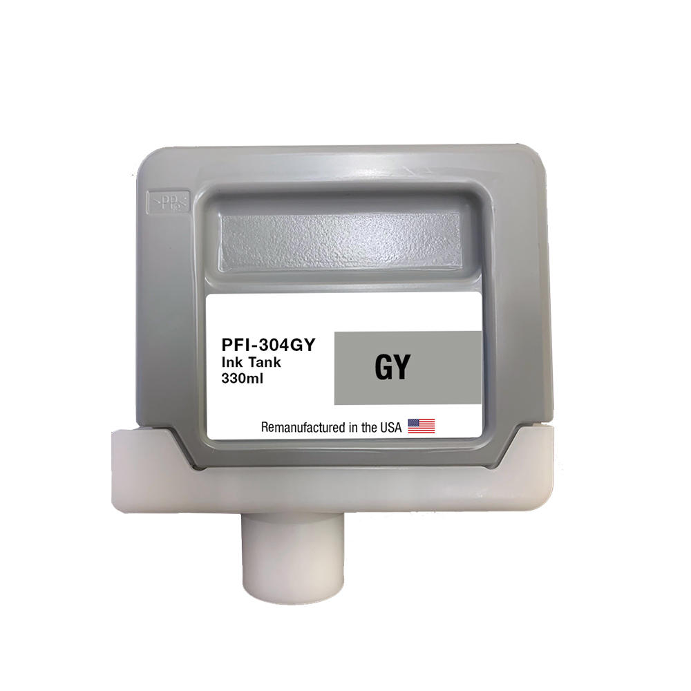 Canon PFI-304GY Remanufactured Gray Ink Cartridge (3858B001AA)