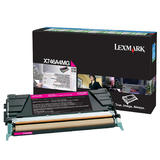 Lexmark X746A1MG Original Magenta Return Program Toner Cartridge