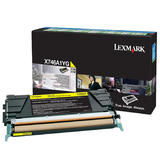 Lexmark X746A1YG Original Yellow Return Program Toner Cartridge