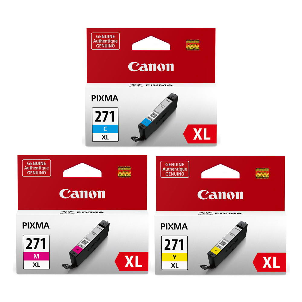 Canon CLI-271XL Original Ink Cartridge Color Combo High Yield C/M/Y (0337C005)