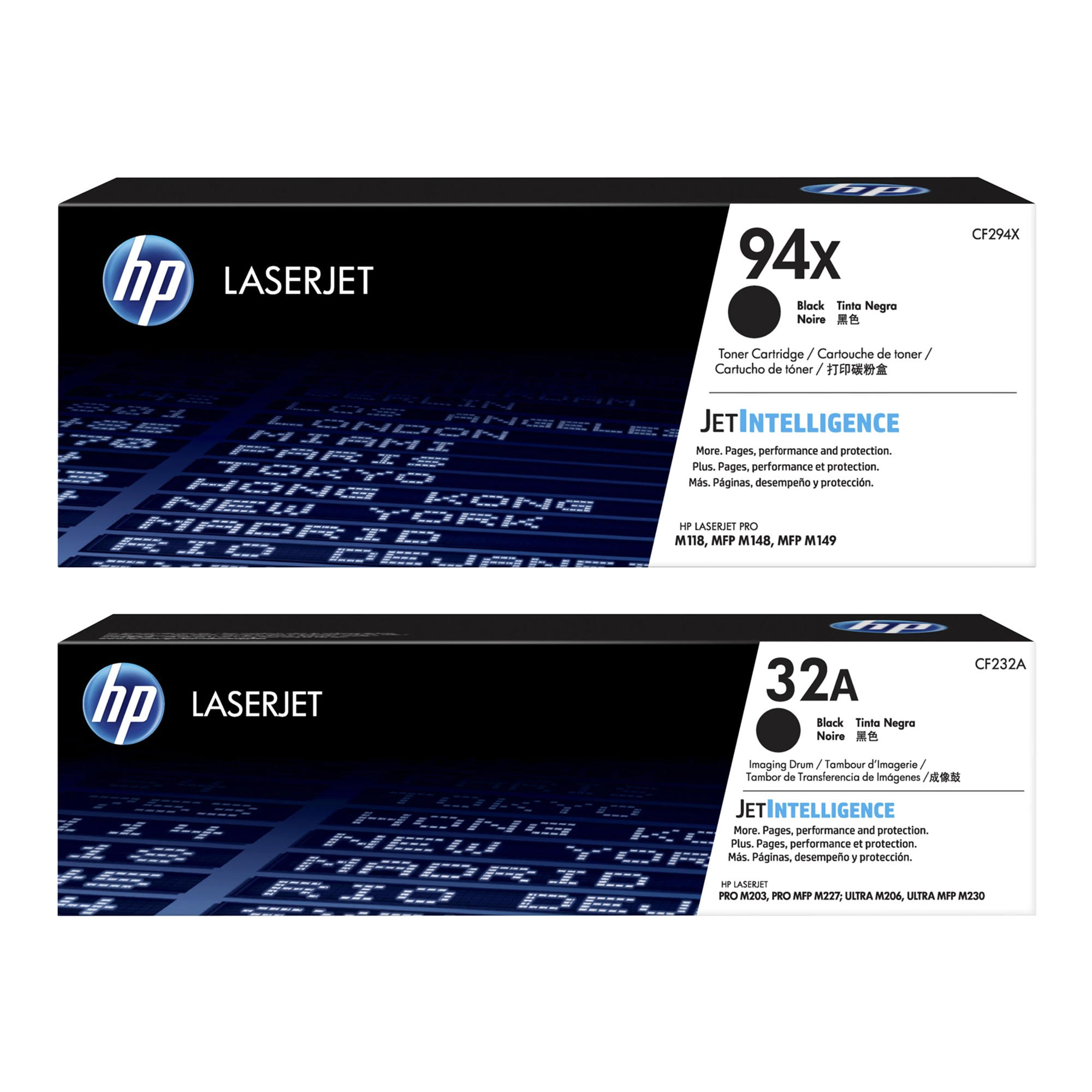 HP 94X CF294X HP 32A CF232A Original Toner Cartridge and Drum Combo