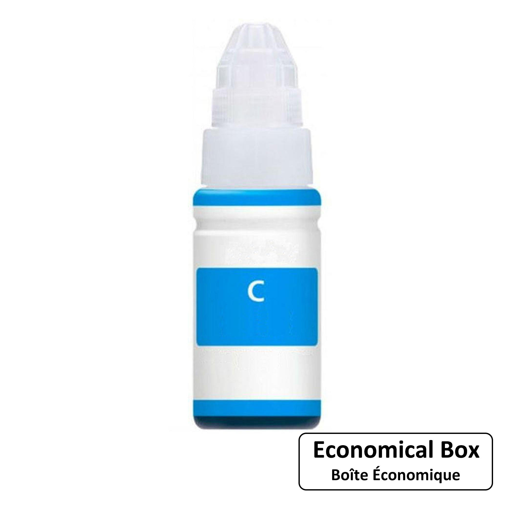 Canon GI-290C Compatible Cyan MegaTank Ink Bottle High Yield (1596C001) - Economical Box