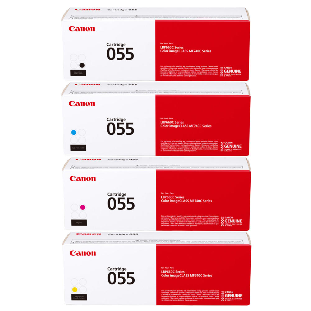 Canon 055 Original Toner Cartridge Combo BK/C/M/Y