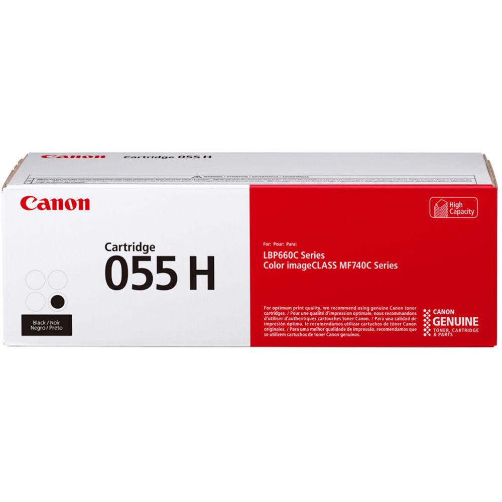 Canon 055H 3020C001 Original Black Toner Cartridge High Yield