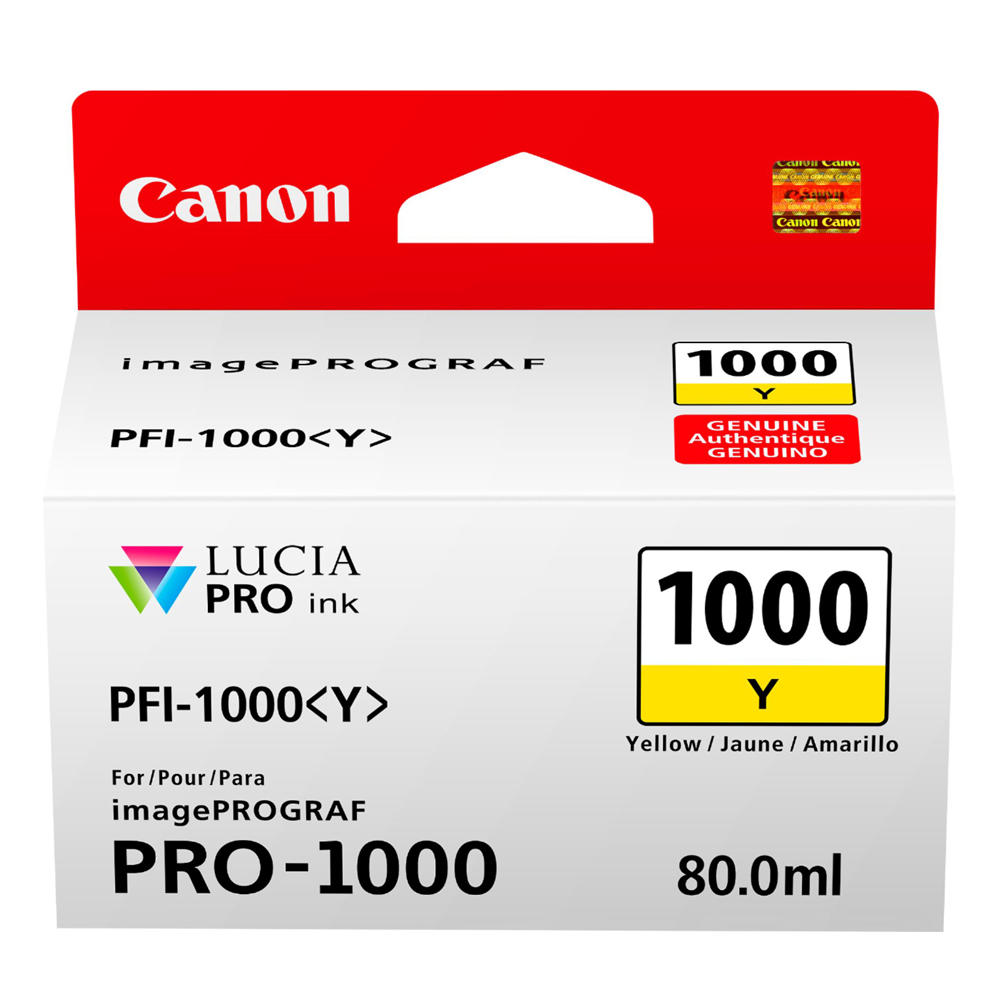 Canon PFI-1000Y Original Yellow Ink Cartridge (0549C002)