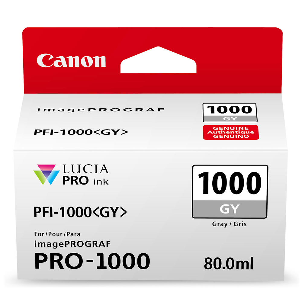 Canon PFI-1000GY Original Gray Ink Cartridge (0552C002)