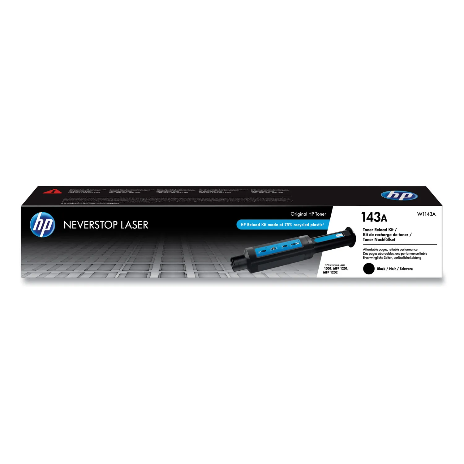 HP 143A W1143A Black Original Neverstop Toner Reload Kit