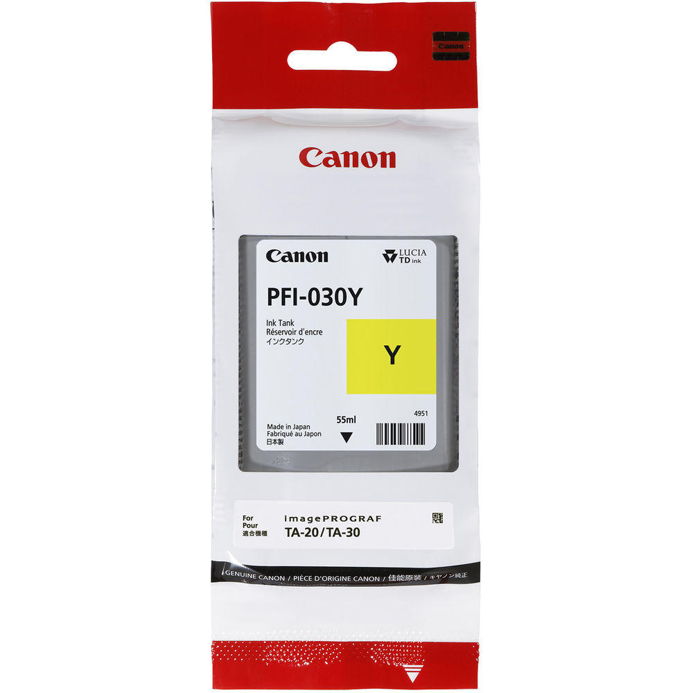 Canon PFI-030Y Original Yellow Ink Cartridge (3492C001AA)