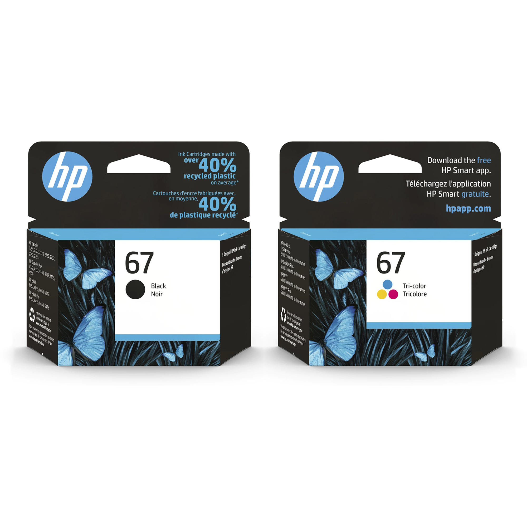 HP 67 3YP29AN Original Black and Tri-color Ink Cartridge Combo