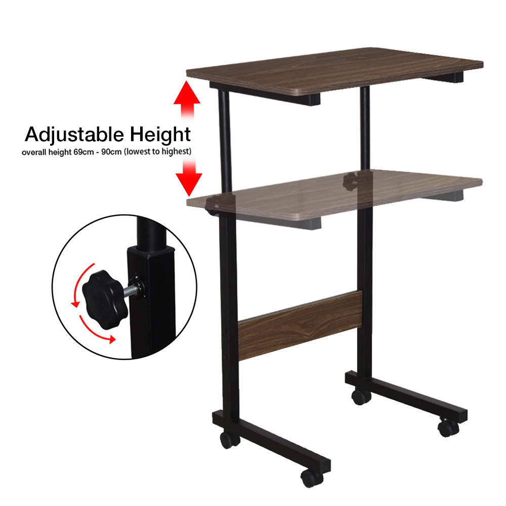 Adjustable Mobile Workstation, Laptop Desk for Bedside Couch - Moustache®