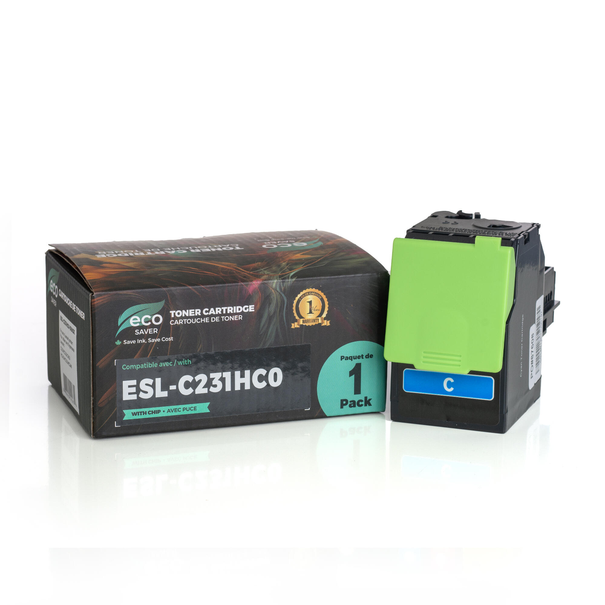 Lexmark C231HC0 Remanufactured Cyan Toner Cartridge High Yield - Eco-Saver