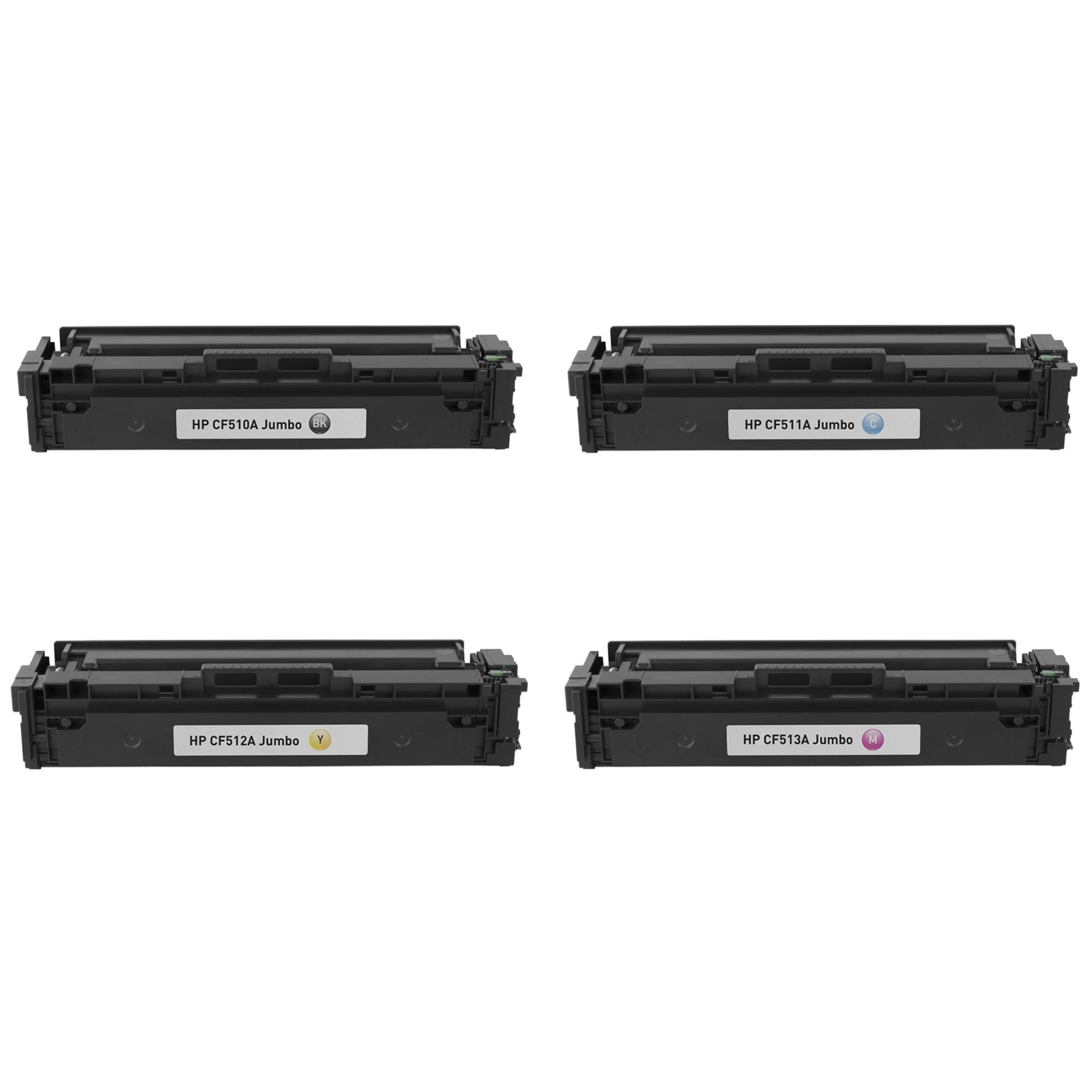 Compatible HP 204A CF510A CF511A CF512A CF513A Jumbo Toner Cartridge Combo BK/C/M/Y