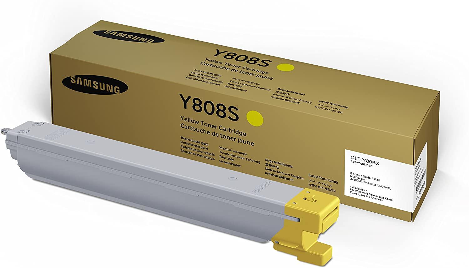 Samsung CLT-Y808S SS737A Original Yellow Toner Cartridge