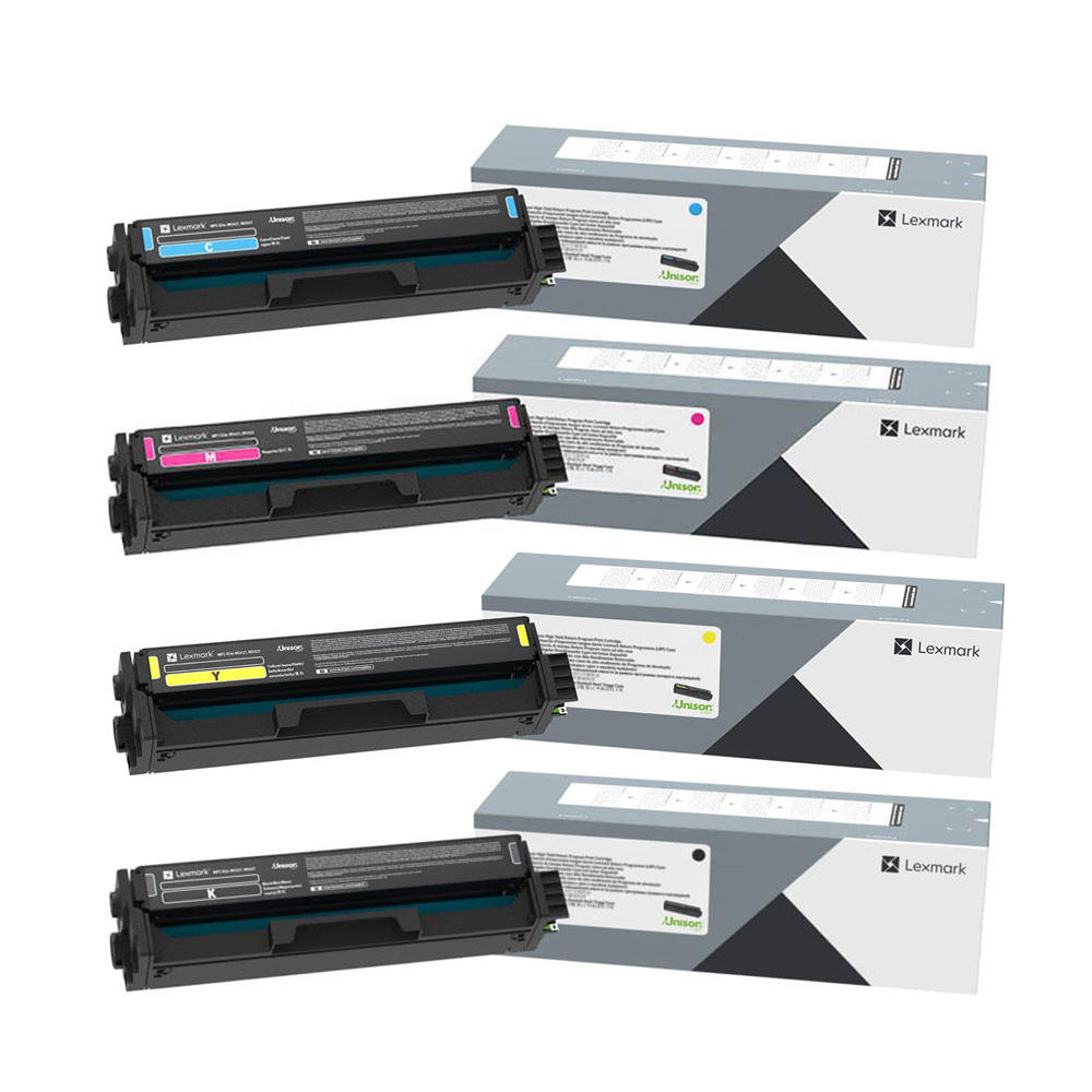 Lexmark C330H Original Toner Cartridge Combo High Yield - BK/C/M/Y