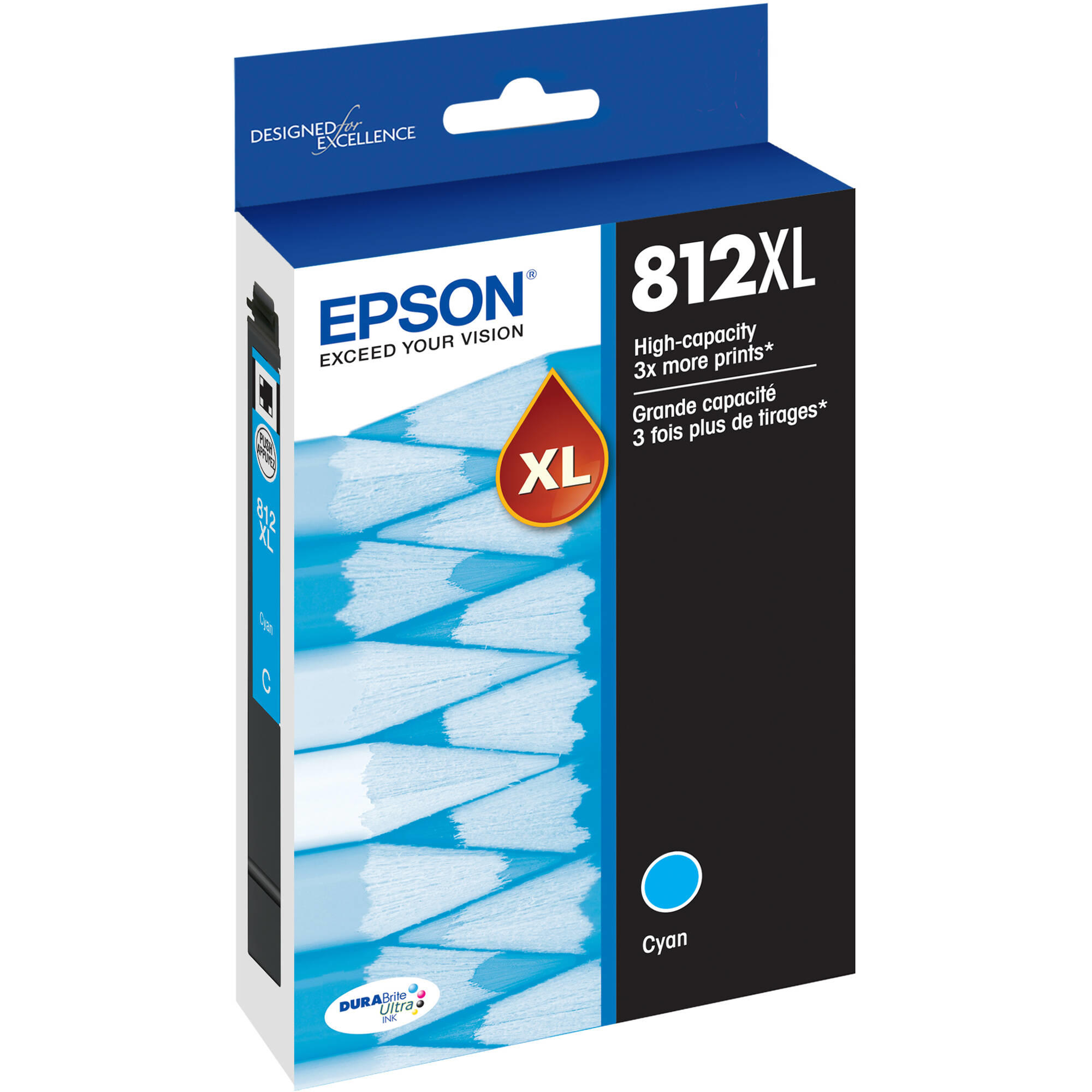 Epson T812XL T812XL220-S Original Cyan Ink Cartridge High Yield