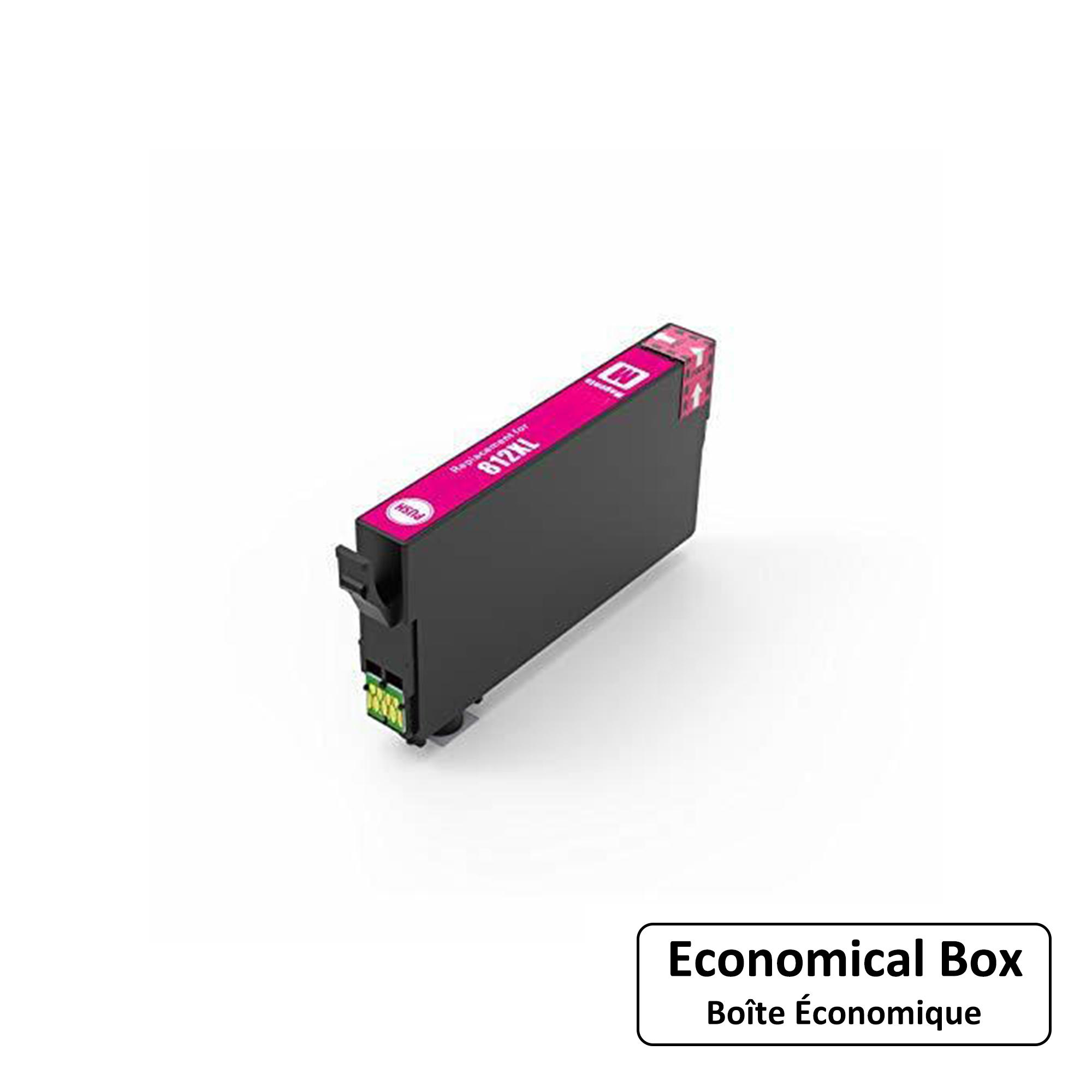 Epson T812XL T812XL320-S Remanufactured Magenta Ink Cartridge High Yield - Economical Box