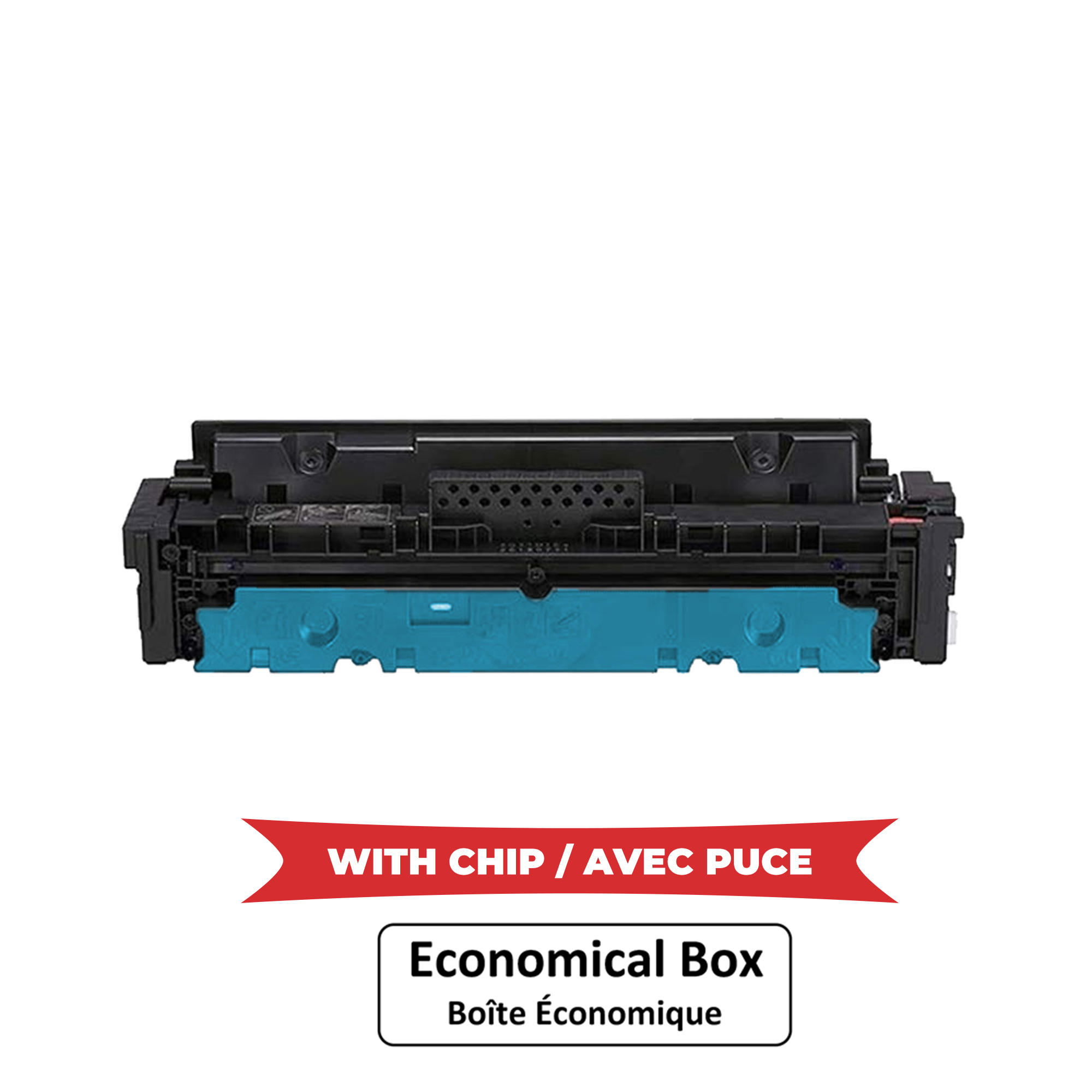 Compatible HP 414X W2021X Cyan Toner Cartridge High Yield - With Chip - Economical Box