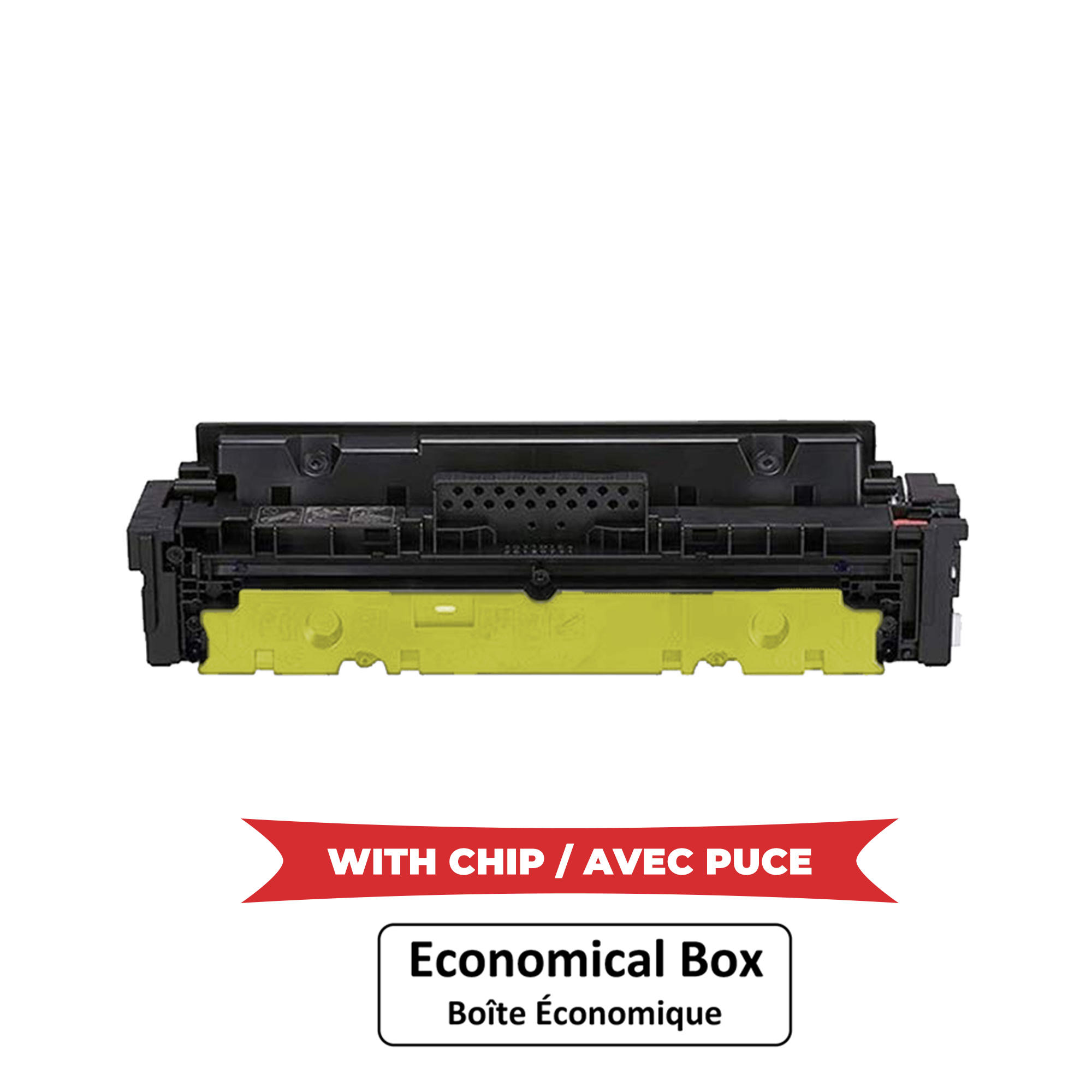 Compatible HP 414X W2022X Yellow Toner Cartridge High Yield - With Chip - Economical Box