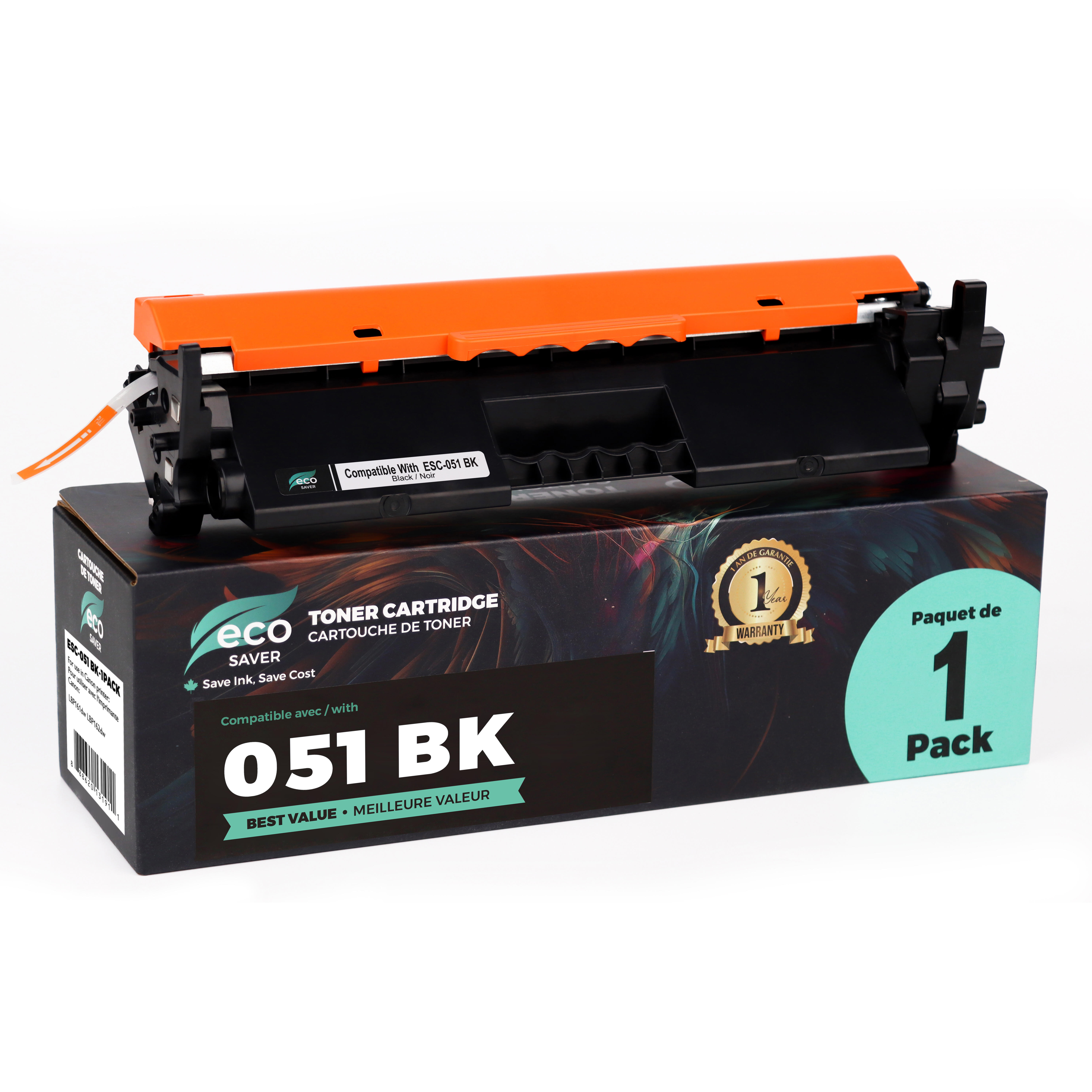 Canon 051 Compatible Black Toner Cartridge (2168C001) - Eco-Saver