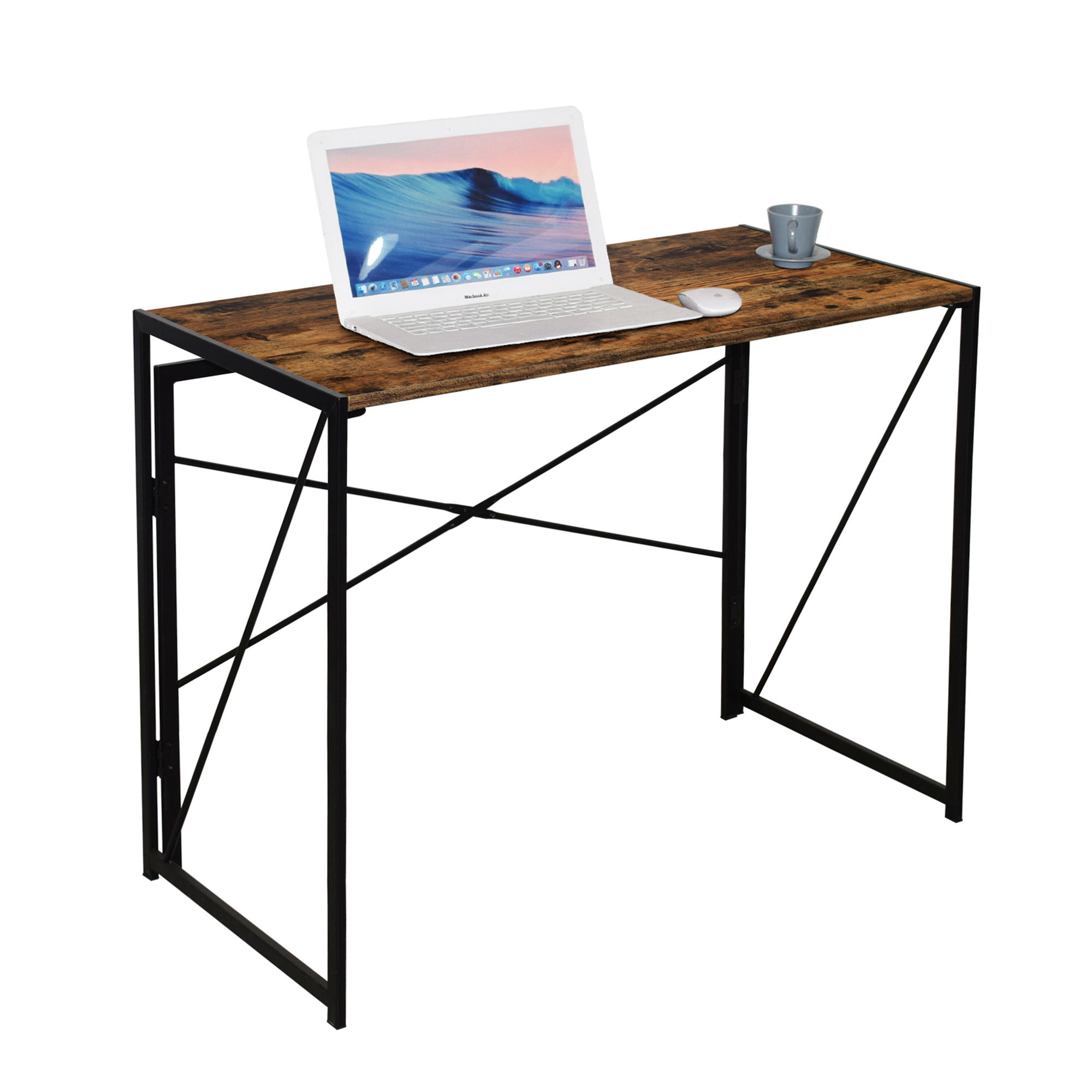 Industrial Folding Computer Desk - Moustache®