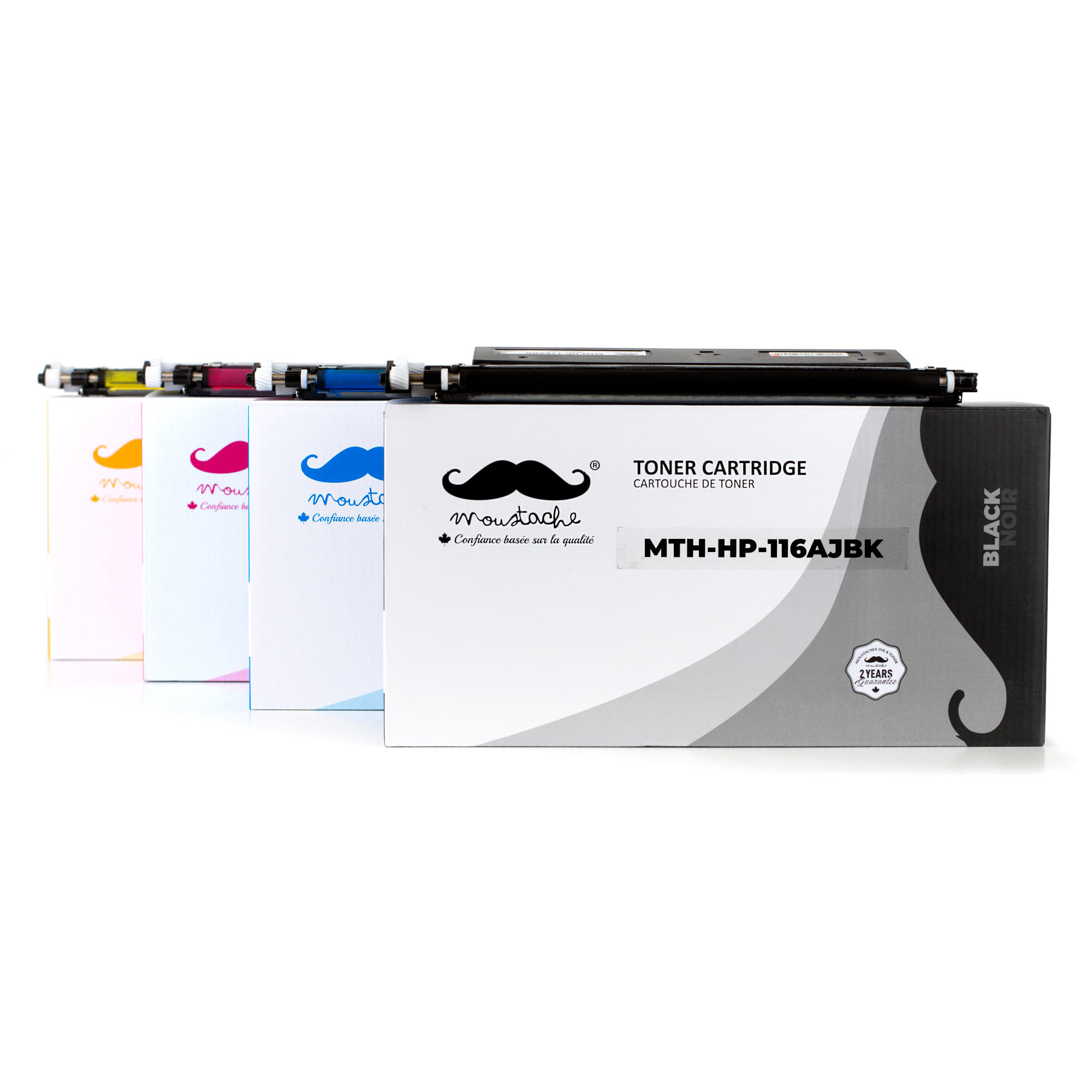 Compatible HP 116A Jumbo Toner Cartridge Combo High Yield BK/C/M/Y - Moustache®