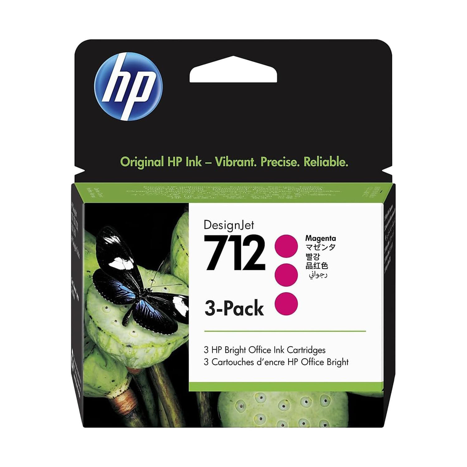 HP 712 3ED78A Original Magenta Ink Cartridge 29ml - 3 Pack