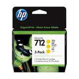 HP 712 3ED79A Original Yellow Ink Cartridge 29ml - 3 Pack