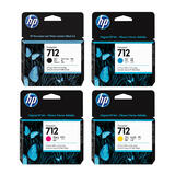 HP 712 3ED71A 3ED67A 3ED68A 3ED69A Original Ink Cartridge Combo BK (80ml) CMY (29ml)