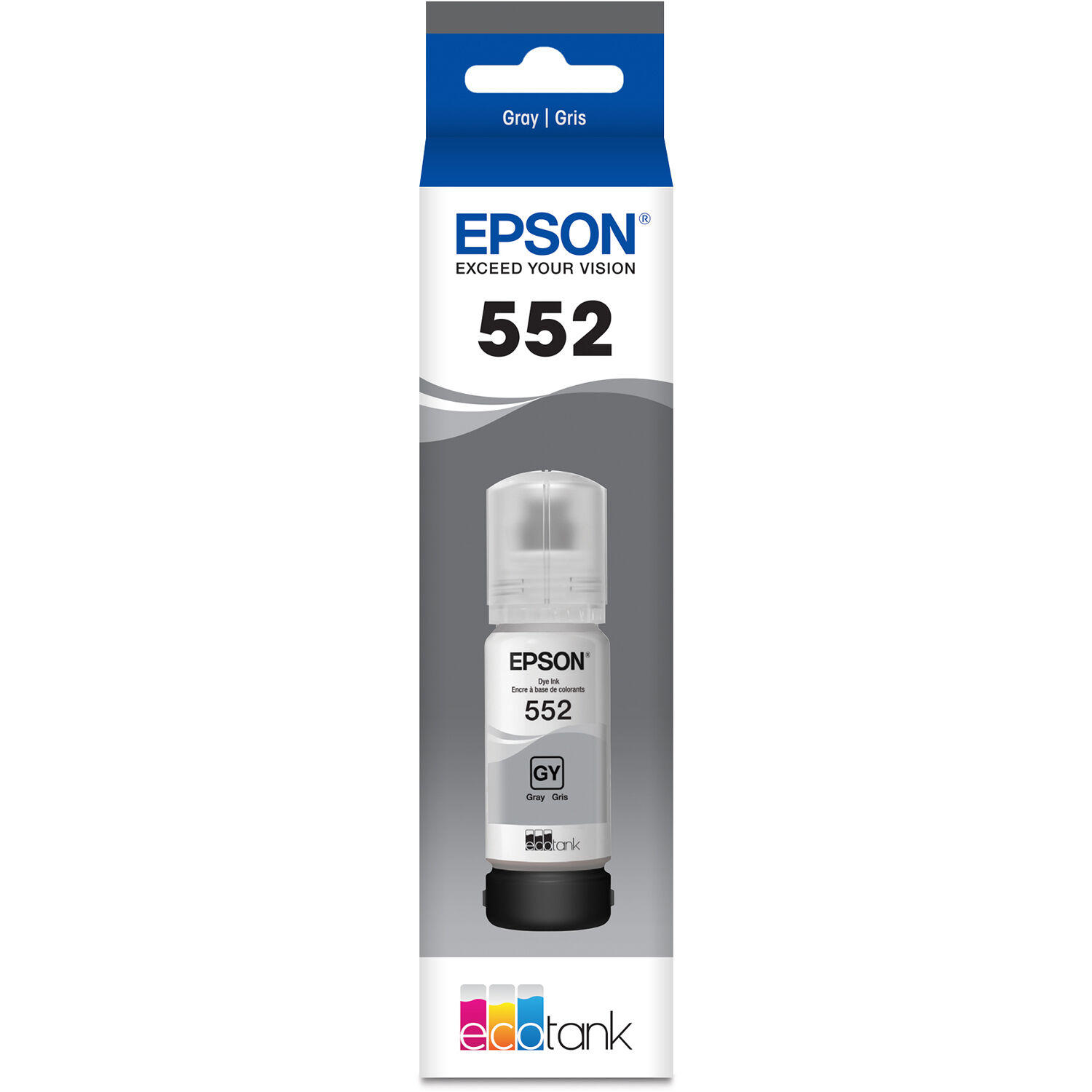 Epson T552 T552520-S Original EcoTank Gray Ink Bottle High Yield