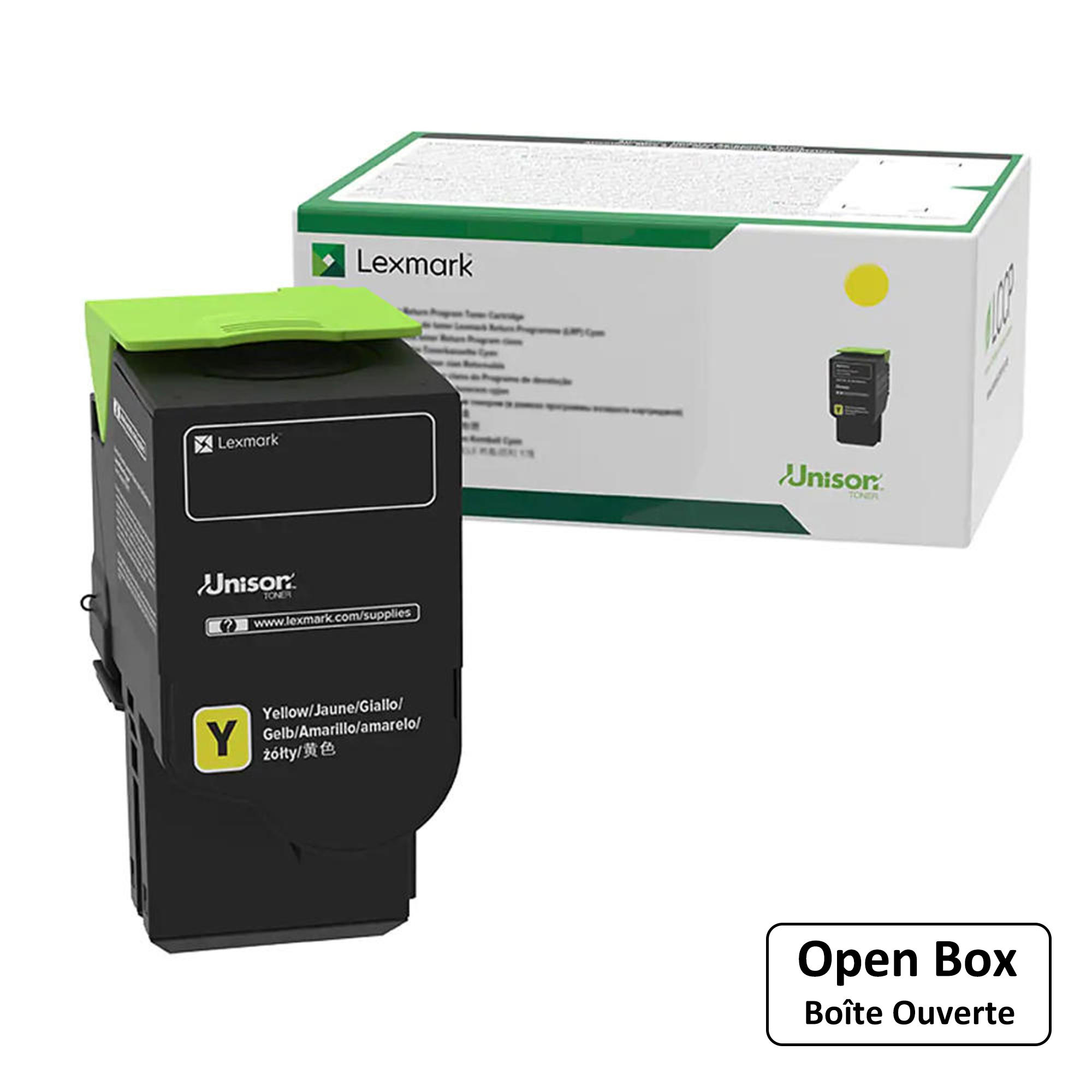 Lexmark C2310Y0 Original Yellow Return Program Toner Cartridge - Open Box