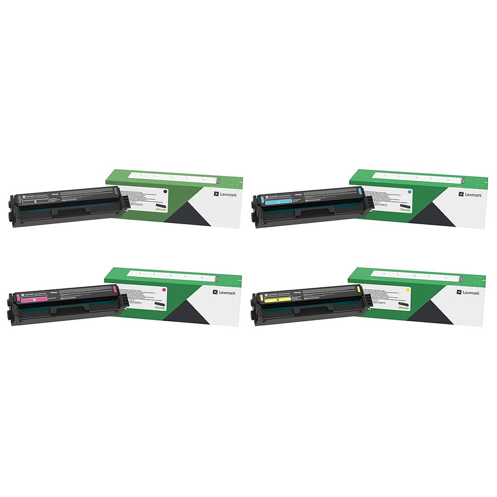 Lexmark C341X Original Return Program Toner Cartridge Combo Extra High Yield BK/C/M/Y