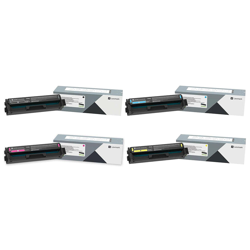 Lexmark C340X Original Toner Cartridge Combo Extra High Yield BK/C/M/Y