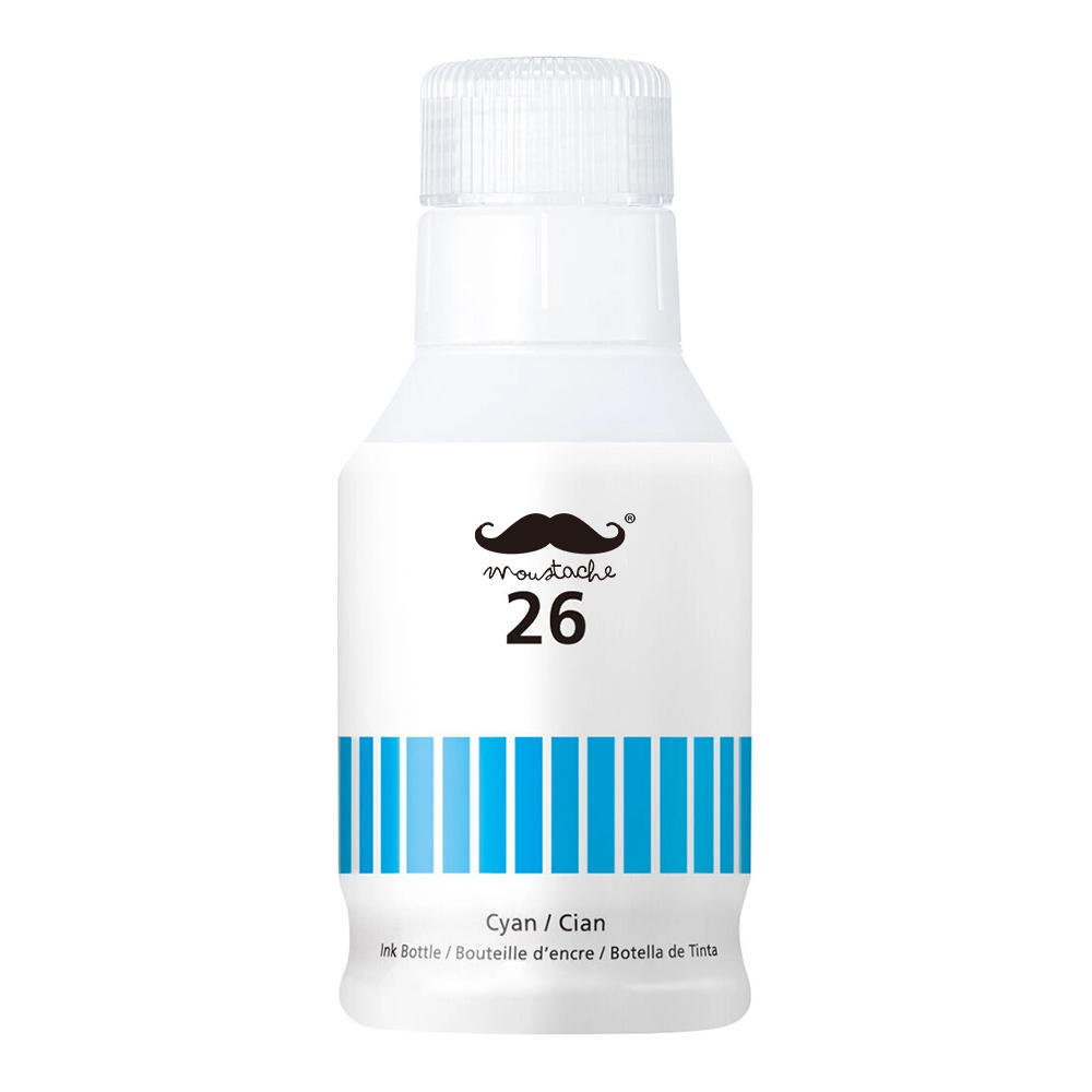 Canon GI-26 Compatible Cyan Ink Bottle (4421C001) - Moustache®