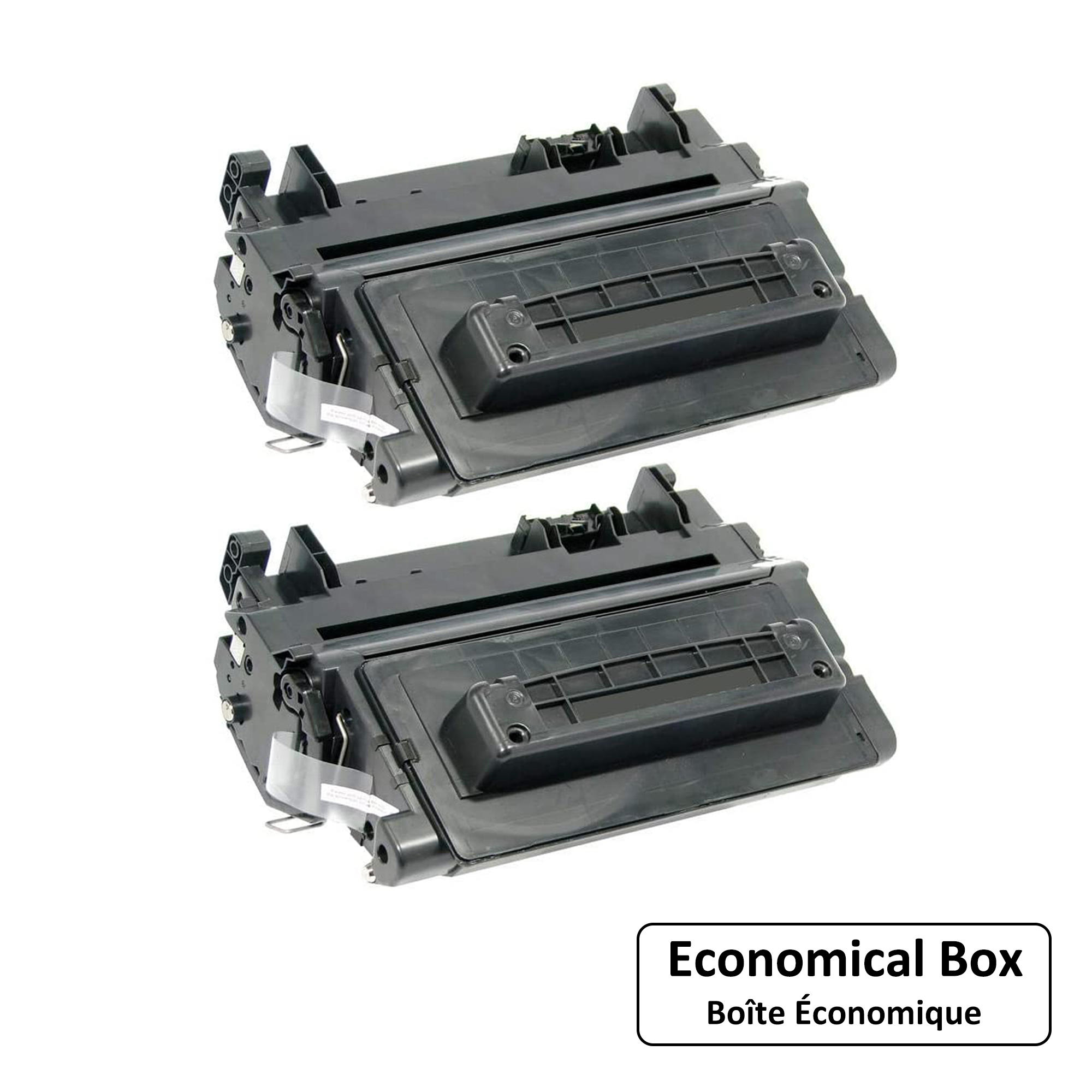 Compatible HP 90A CE390A Black Toner Cartridge - Economical Box - 2/Pack