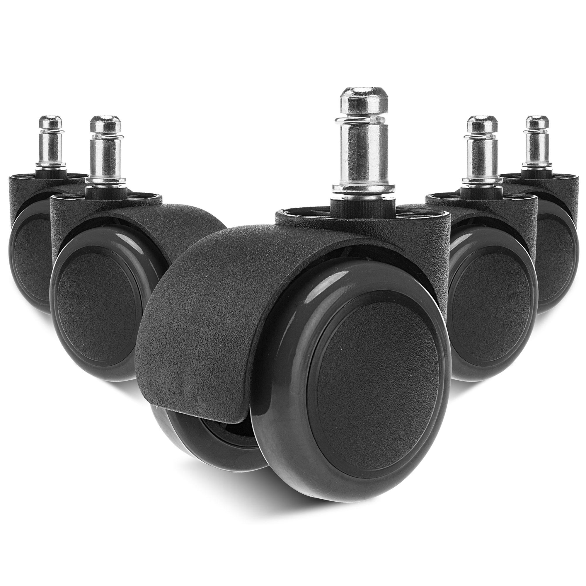 Universal Office Task Chair Replacement Casters, Set of 5