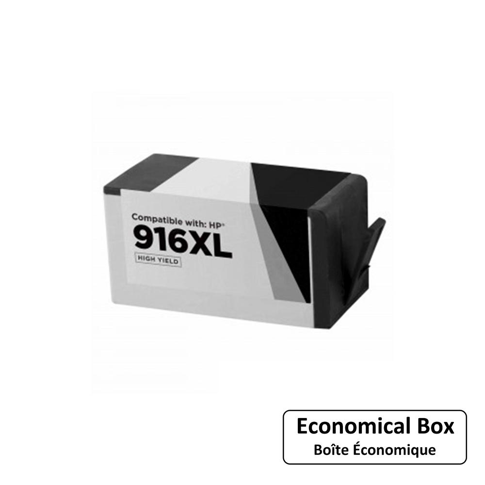 Remanufactured HP 916XL 3YL66AN Black Ink Cartridge - Economical Box