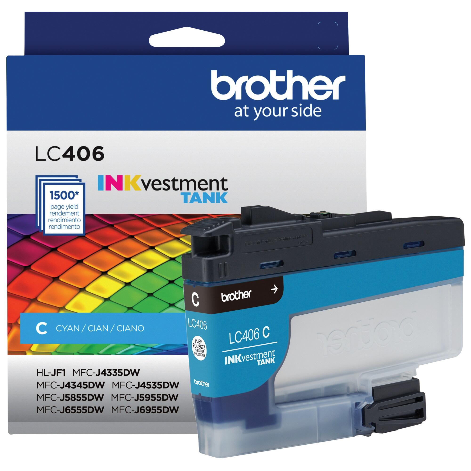 Brother LC406CS Original Cyan Ink Cartridge