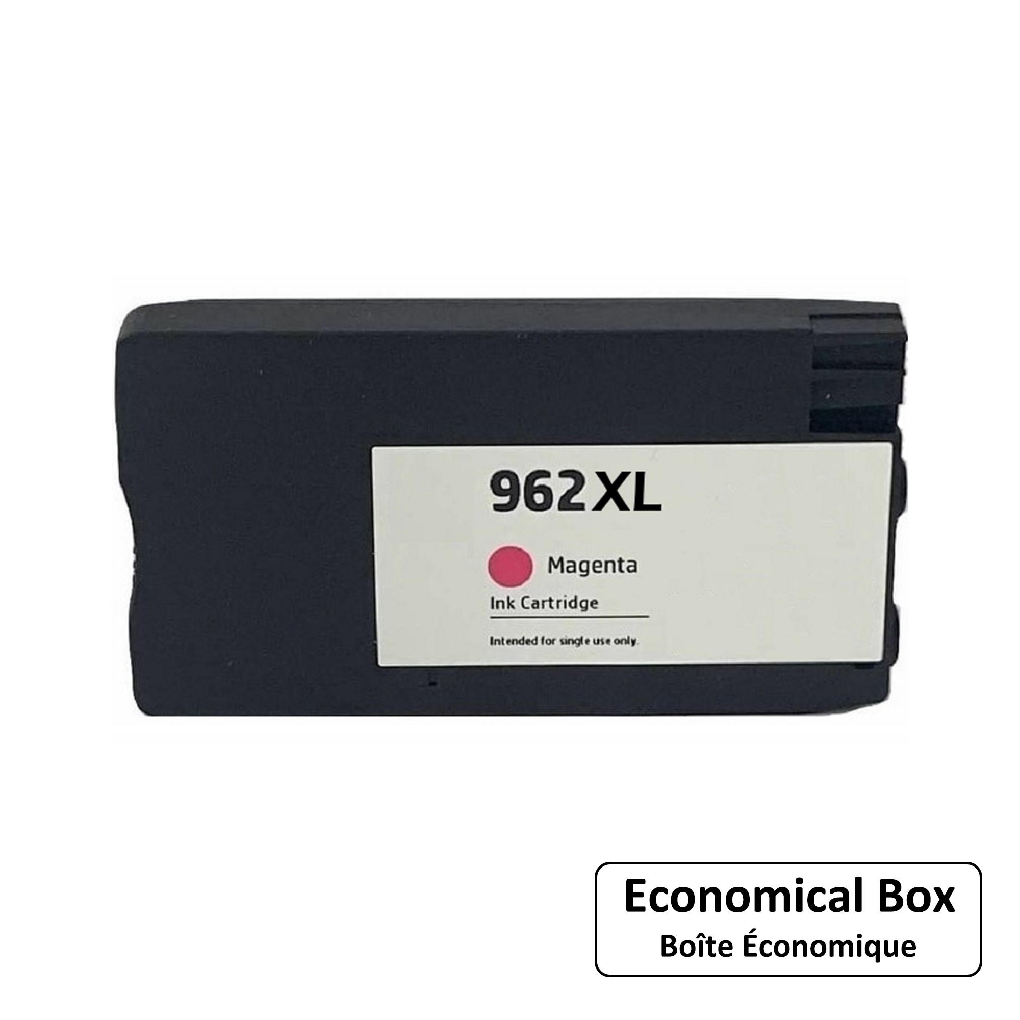 Remanufactured HP 962XL 3JA01AN Magenta Ink Cartridge High Yield - Economical Box