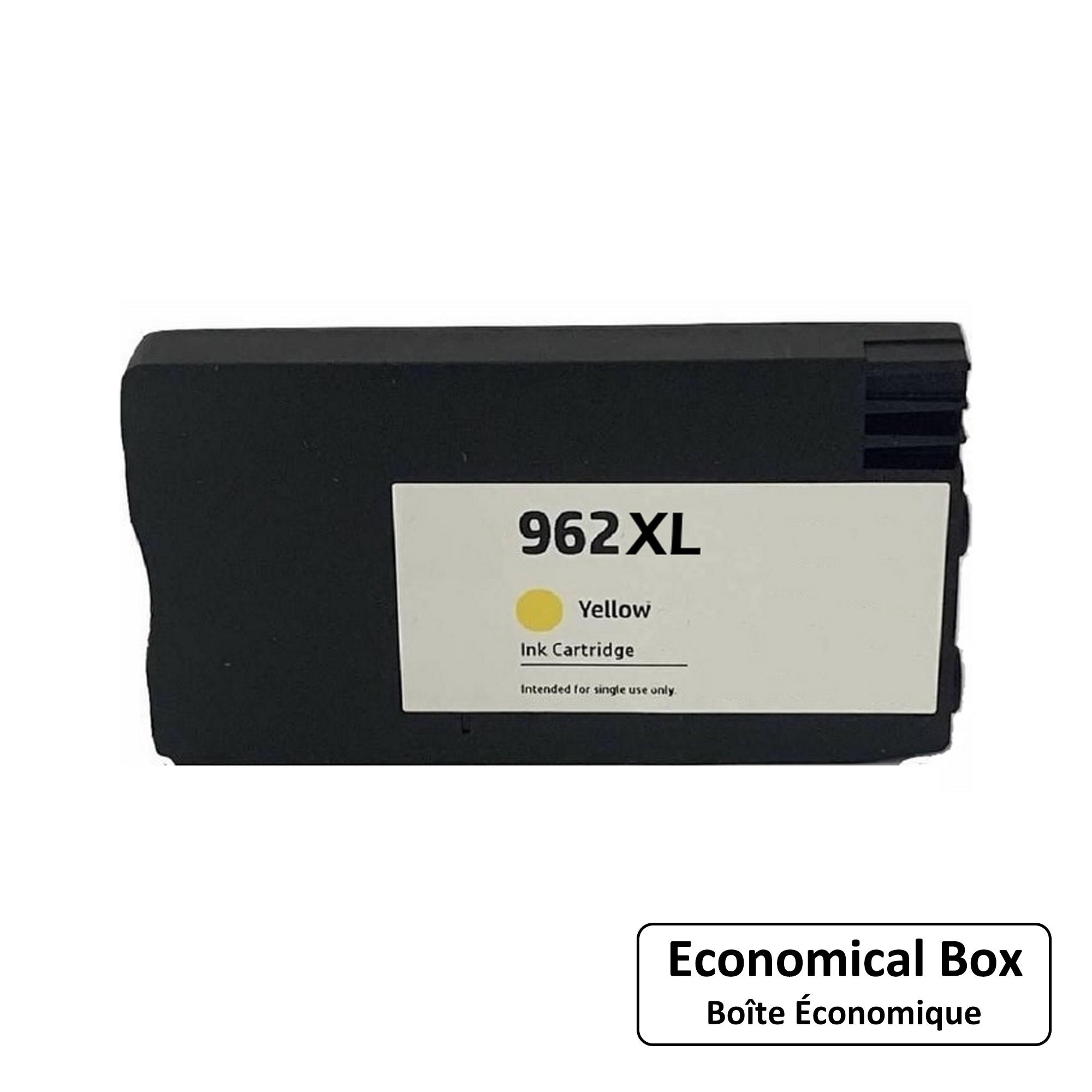 Remanufactured HP 962XL 3JA02AN Yellow Ink Cartridge High Yield - Economical Box