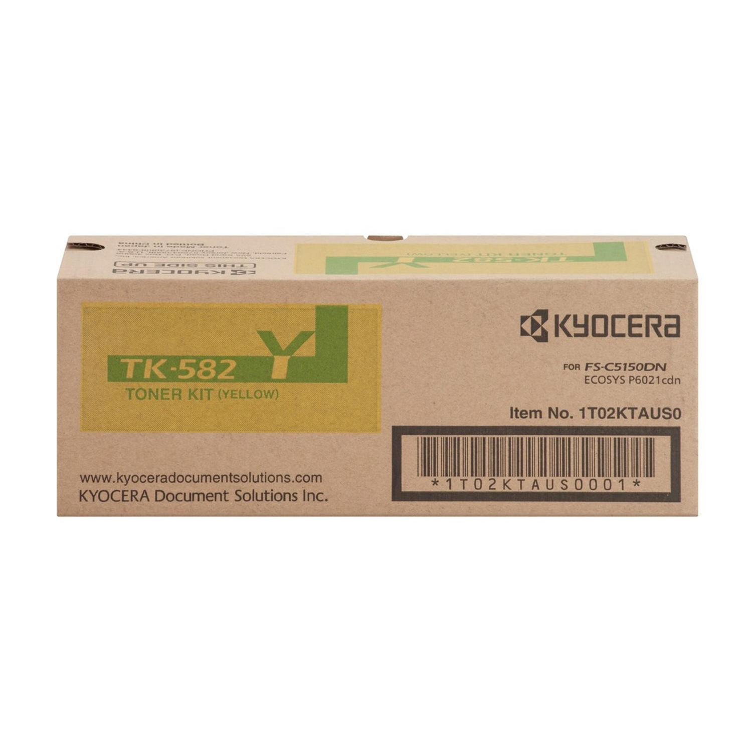 Kyocera-Mita TK-582Y 1T02KTAUS0 Original Yellow Toner Cartridge