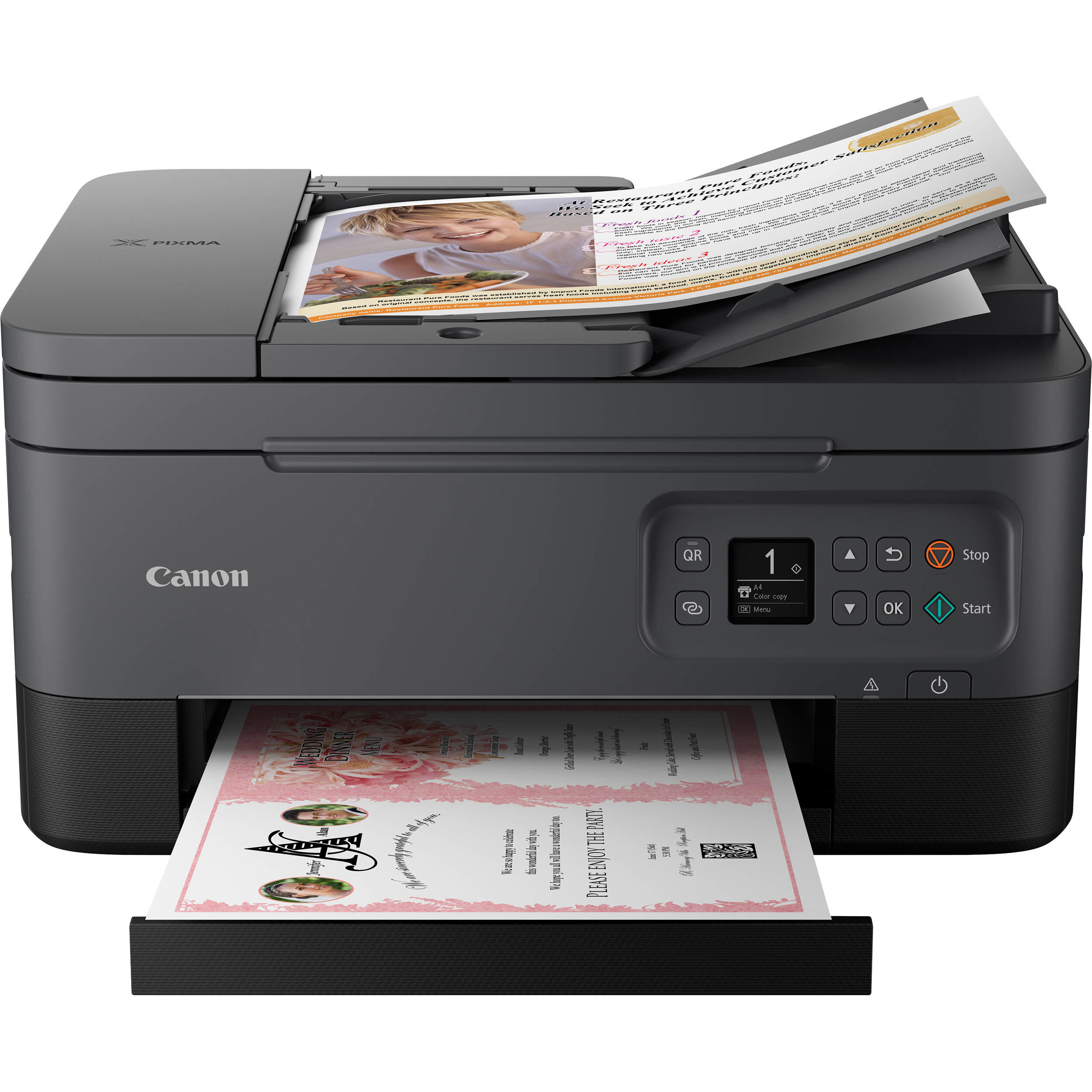 Canon PIXMA TR7020 Compact Wireless All-In-One Color Inkjet Printer (4460C003)