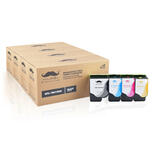 Lexmark 78C1X Remanufactured Toner Cartridge Combo Extra High Yield BK/C/M/Y- Moustache®