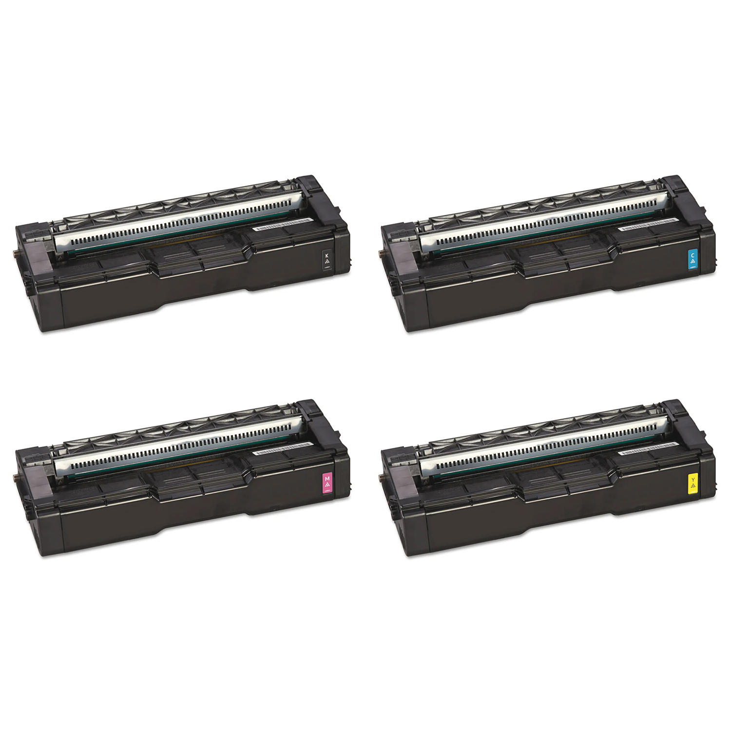 Ricoh 407539 407540 407541 407542 Compatible Toner Cartridge Combo BK/C/M/Y