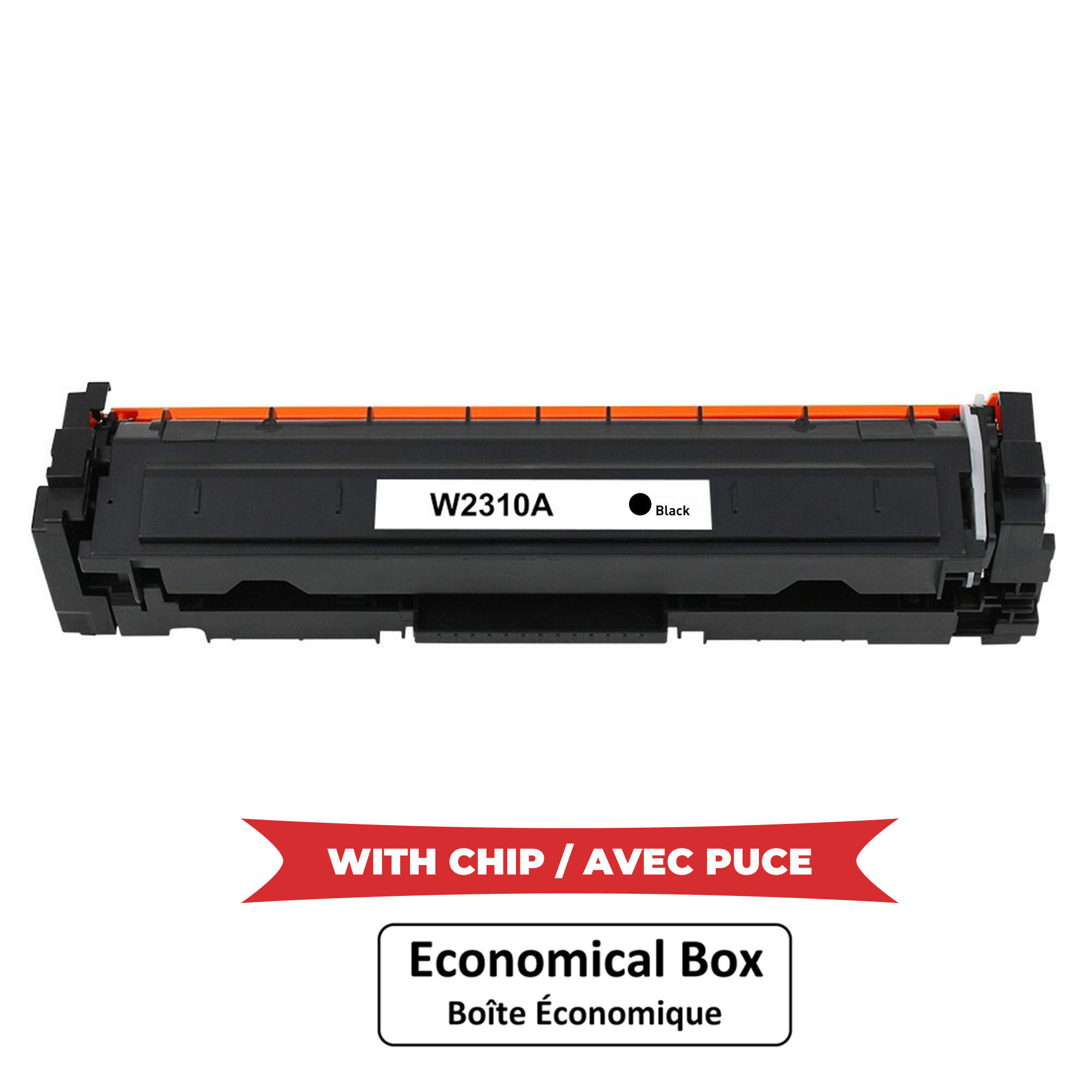 Compatible HP 215A W2310A Black Toner Cartridge - With Chip - Economical Box