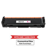 Compatible HP 215A W2313A Magenta Toner Cartridge - With Chip - Economical Box