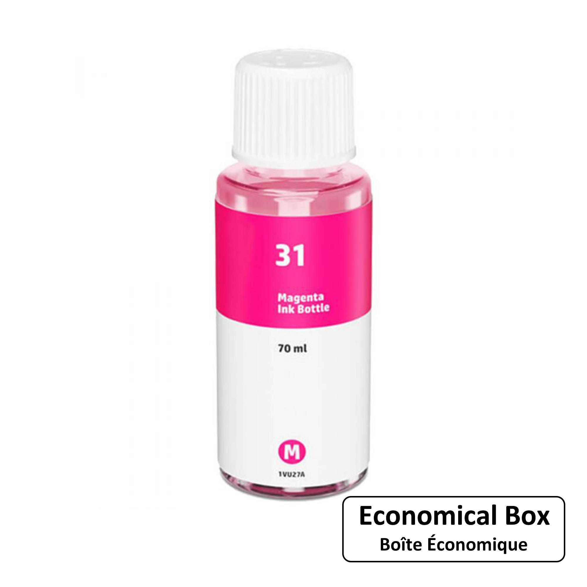 HP 31 1VU27AN Compatible Magenta Ink Bottle 70ml - Economical Box