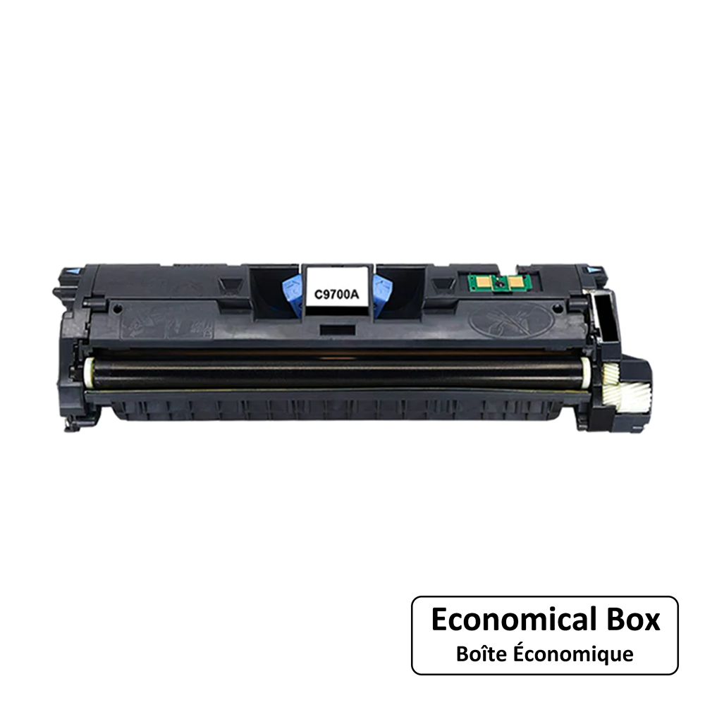 Compatible HP 121A C9700A Black Toner Cartridge - Economical Box